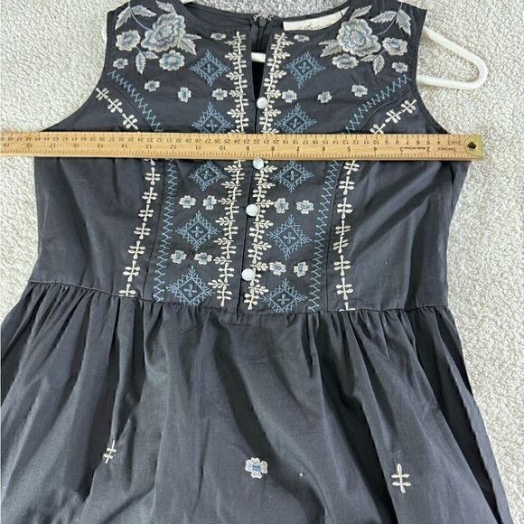 La Bellum Hillary scott Dress Womens Size Xs Maxi Embroidered Boho Minimalist - Picture 5 of 10